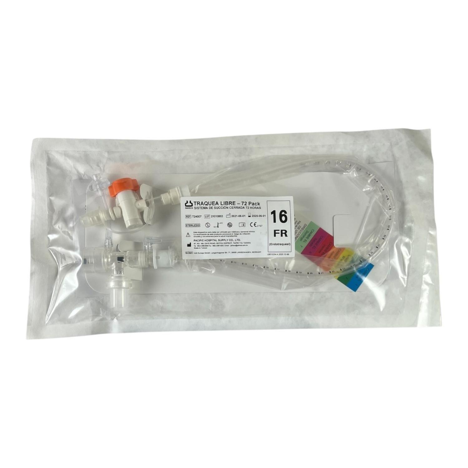 Sonda succion cerrada aspiracion numero 16FR-1
