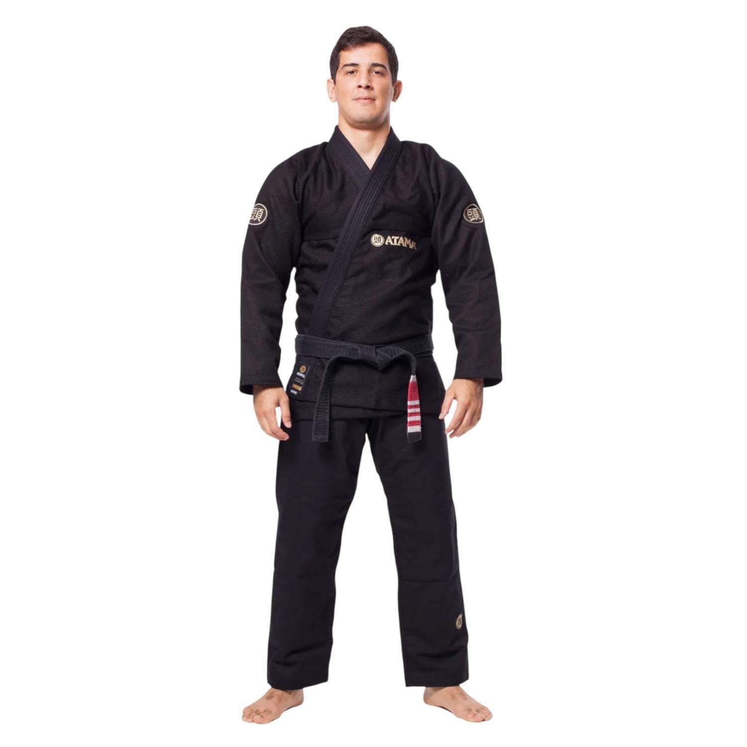 Kimono Jiu-jitsu Hombre Atama Classic Gi-Black-1