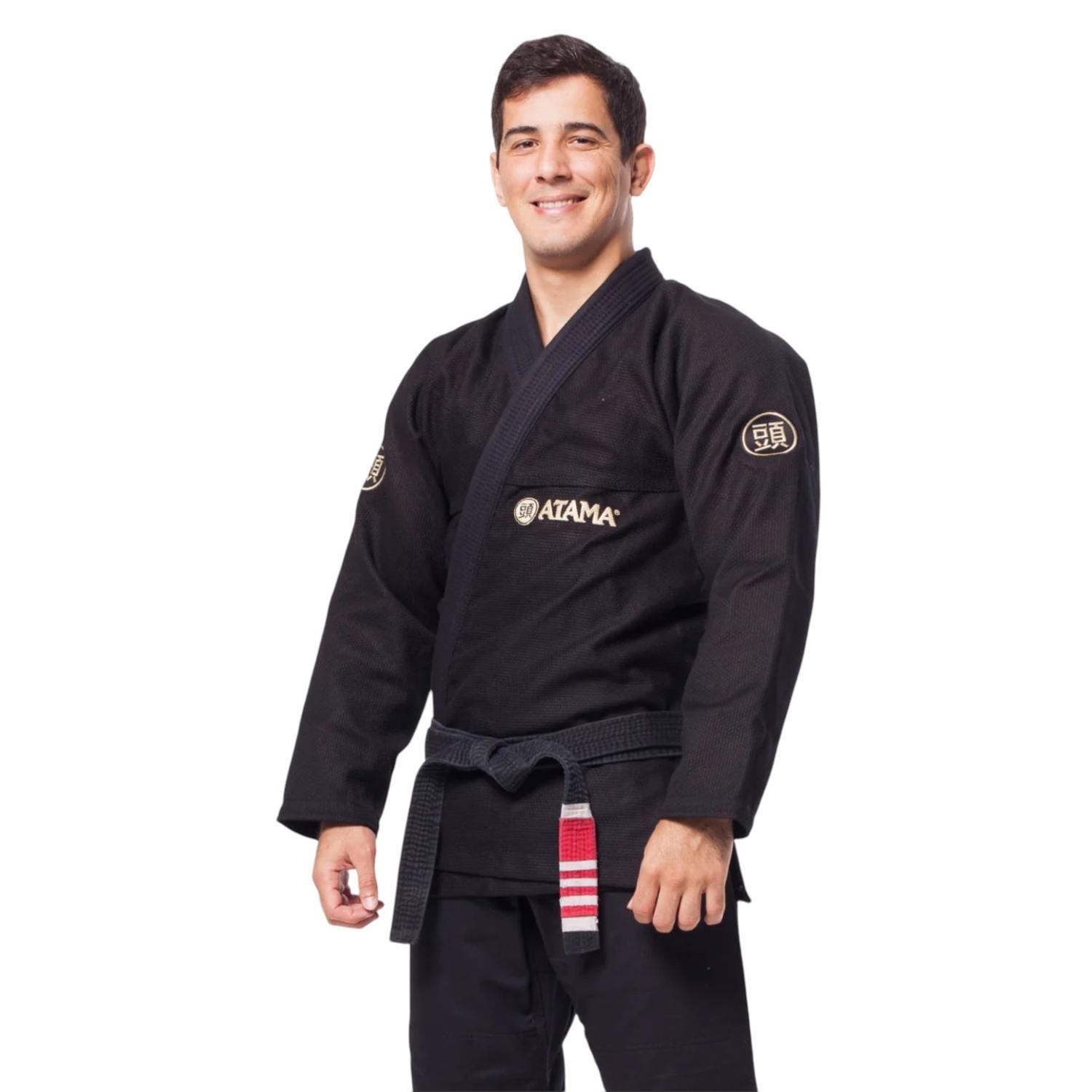 Kimono Jiu-jitsu Hombre Atama Classic Gi-Black-4