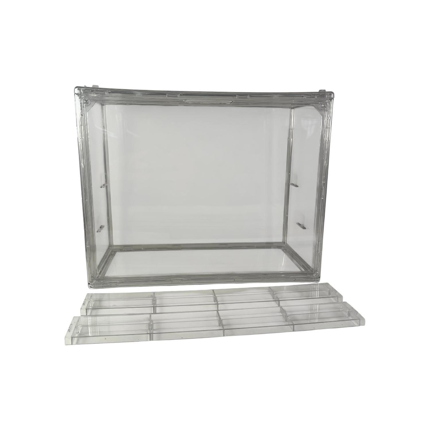 Pack 10 Cajas Organizadora Con Repisa Removible Apilable-4