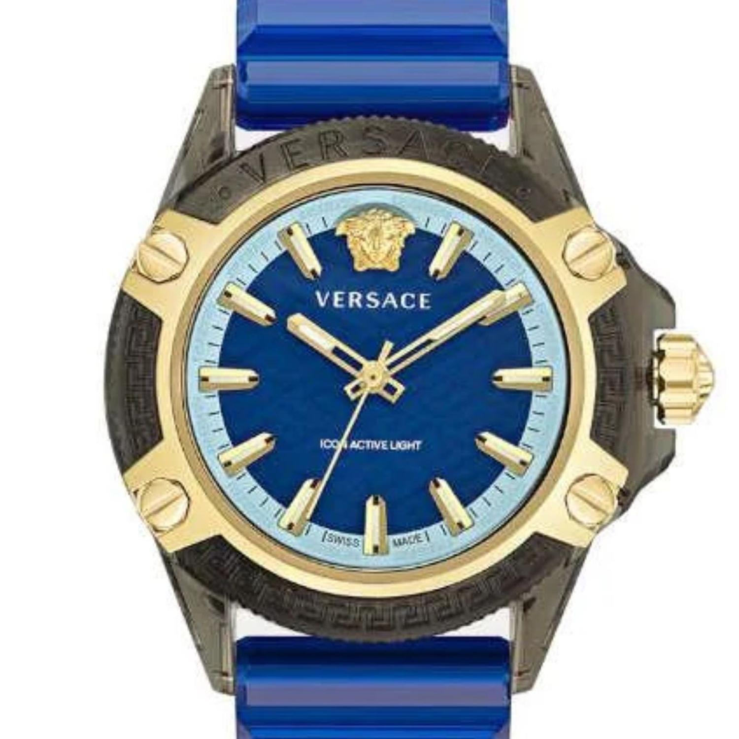 Reloj Versace Hombre Icon Esfera Azul Cuarzo VE6E00323-0