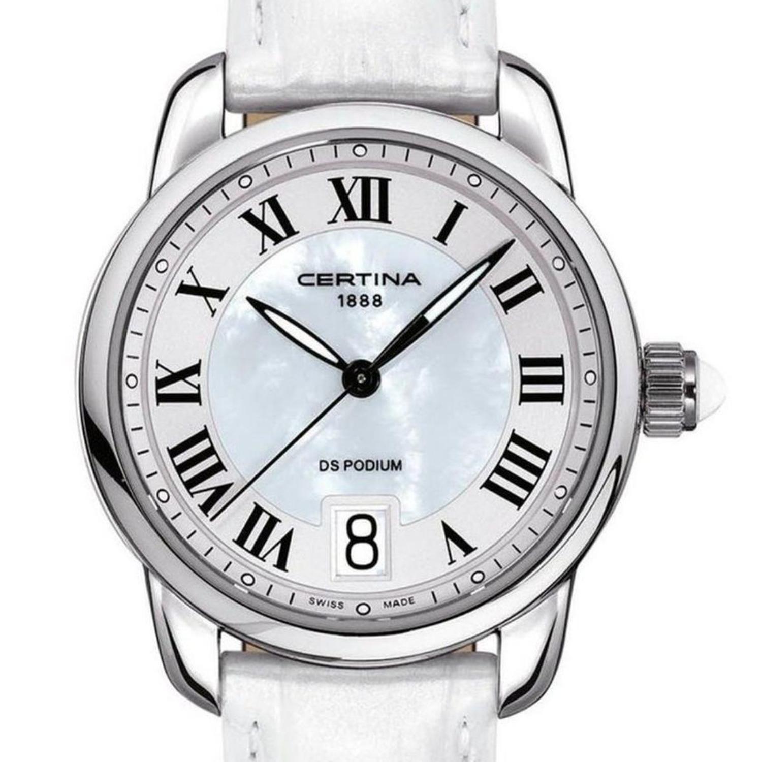 Reloj Certina Ds Podium Cuarzo Esfera Mother Of Pearl-0