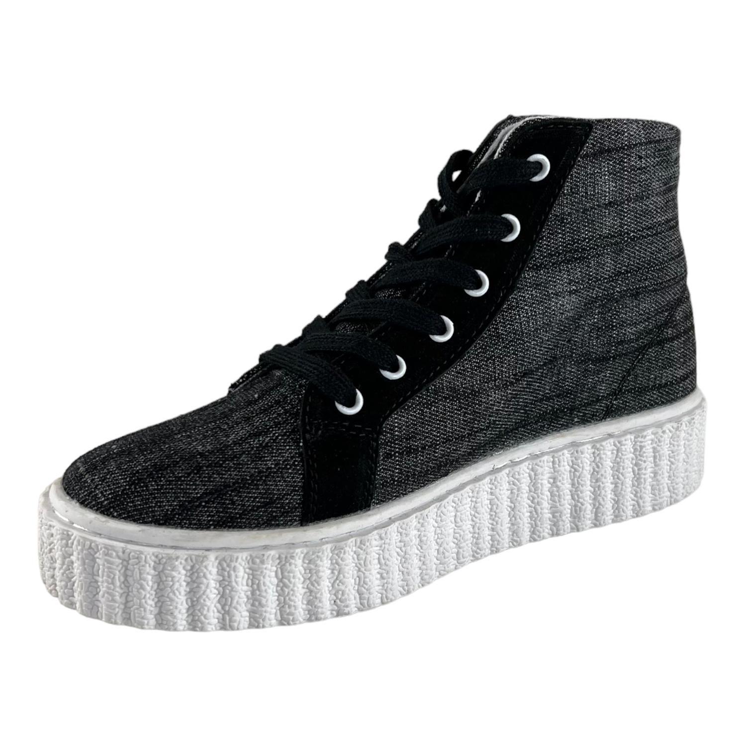 Zapatilla Wisdom Lona Gris Oscuro Tipo Conv-4