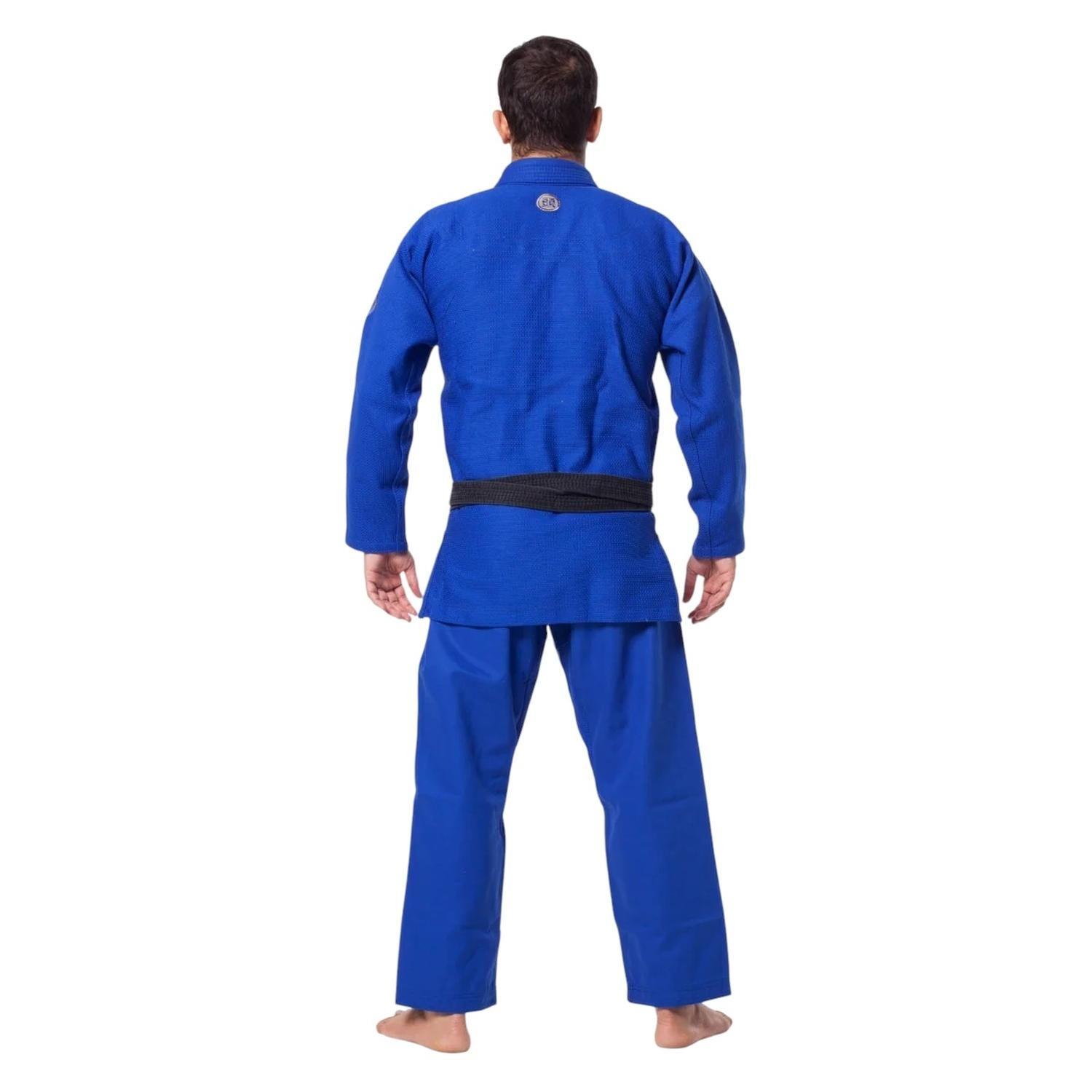 Kimono Jiu-jitsu Hombre Atama Classic Gi-Blue-4