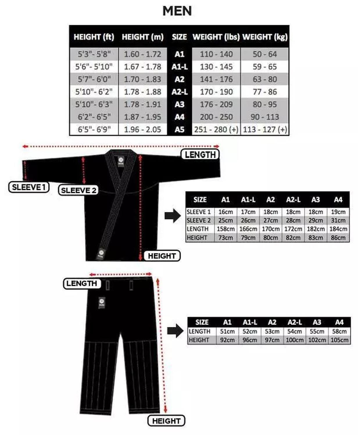 Kimono Jiu-jitsu Hombre Atama Classic Gi-Blue-6