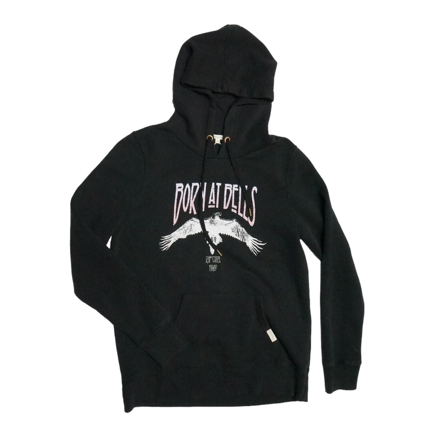 POLERON RIPCURL CANGURO MUJER NEGRO-0