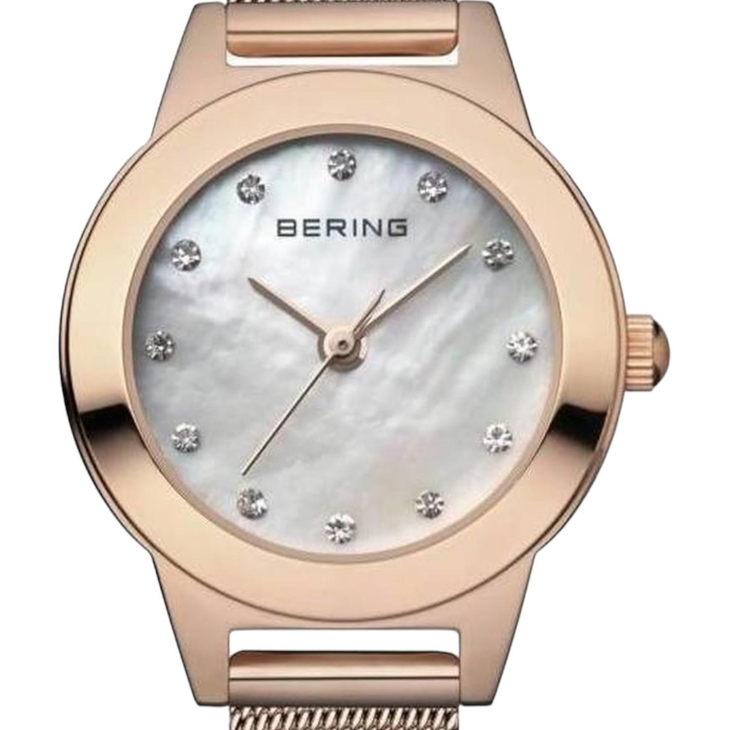 Reloj Bering Mujer Oro Rosa 11125-366 Cristales Swarovski-0