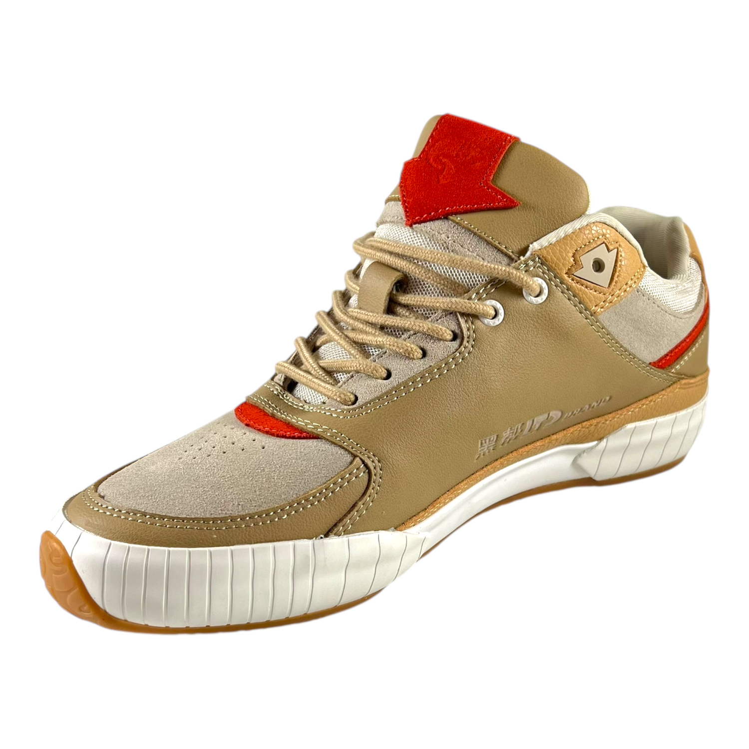 Zapatilla GLTD Groove Beige Cuero Estilo Urbano-4