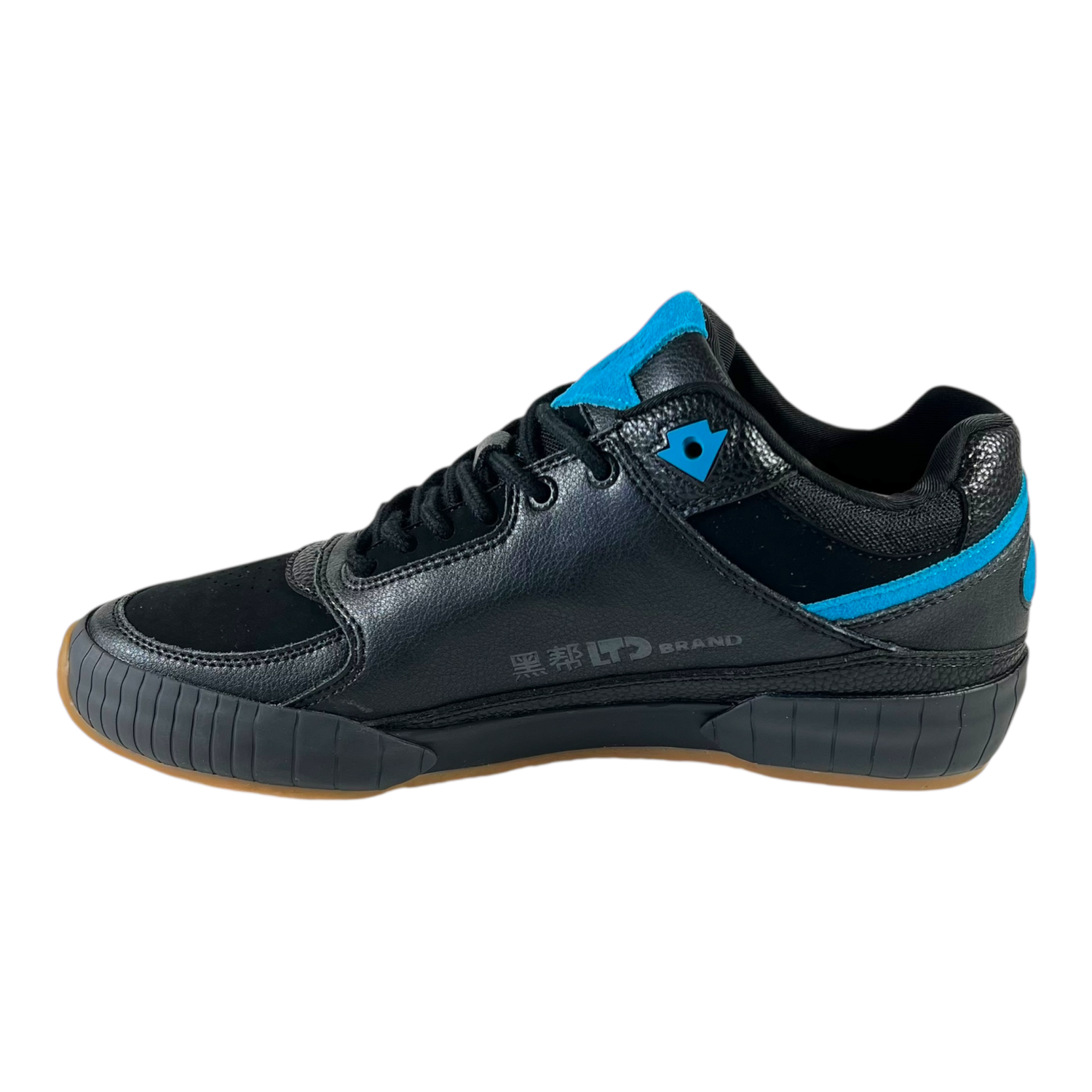 Zapatilla GLTD Groove Negro Cuero Estilo Urbano-3