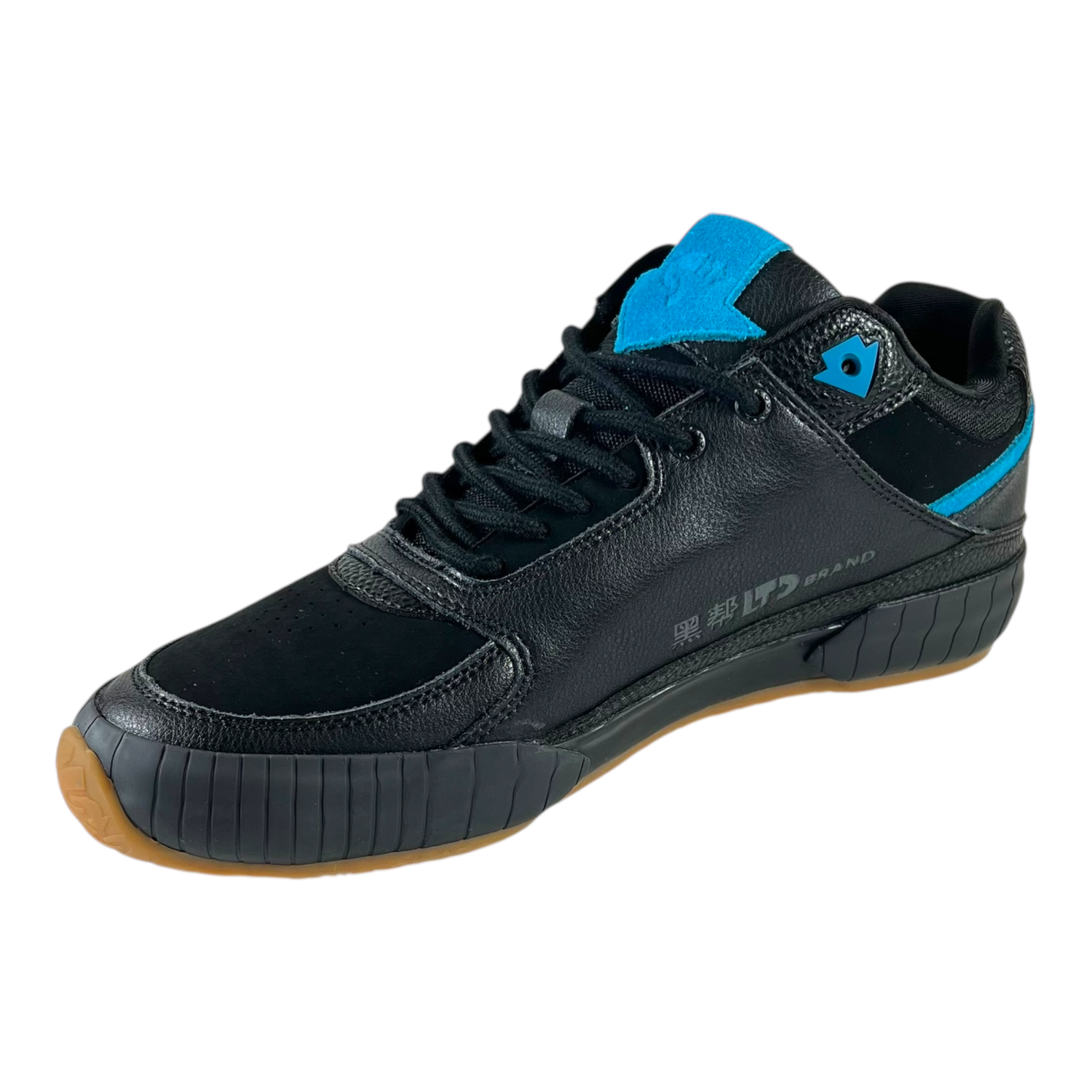 Zapatilla GLTD Groove Negro Cuero Estilo Urbano-4
