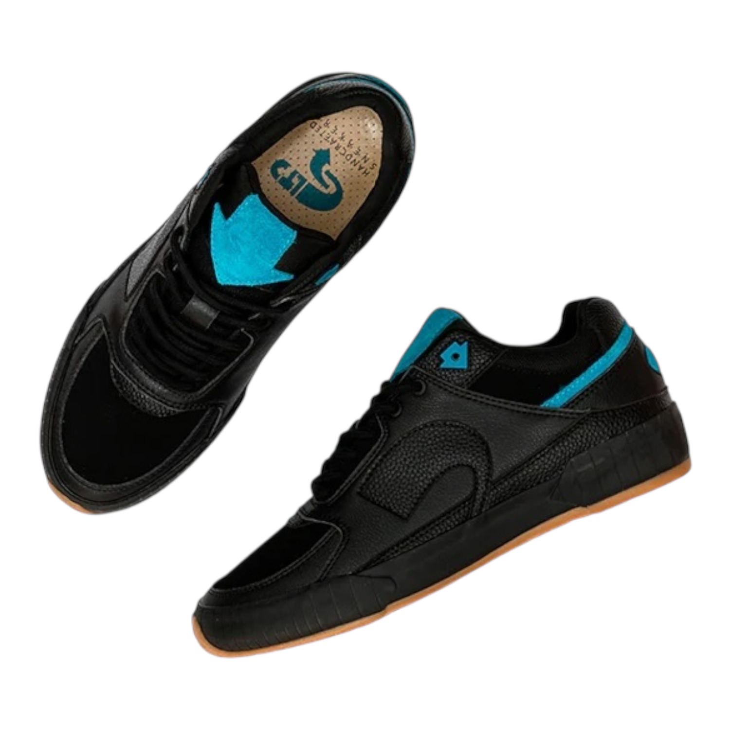 Zapatilla GLTD Groove Negro Cuero Estilo Urbano-7
