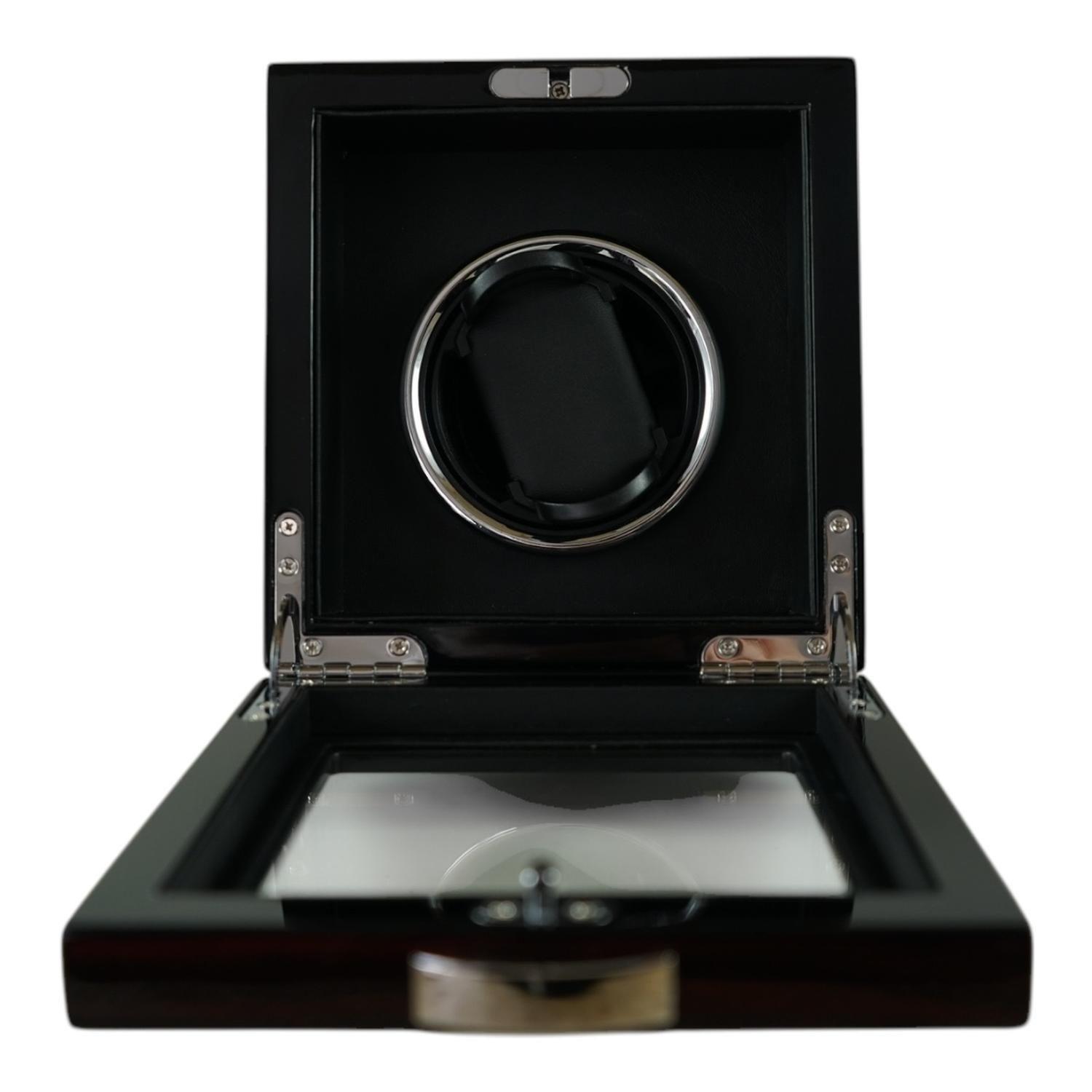 Caja Watch Winder Madera 1 Reloj exhibidor lujo-2