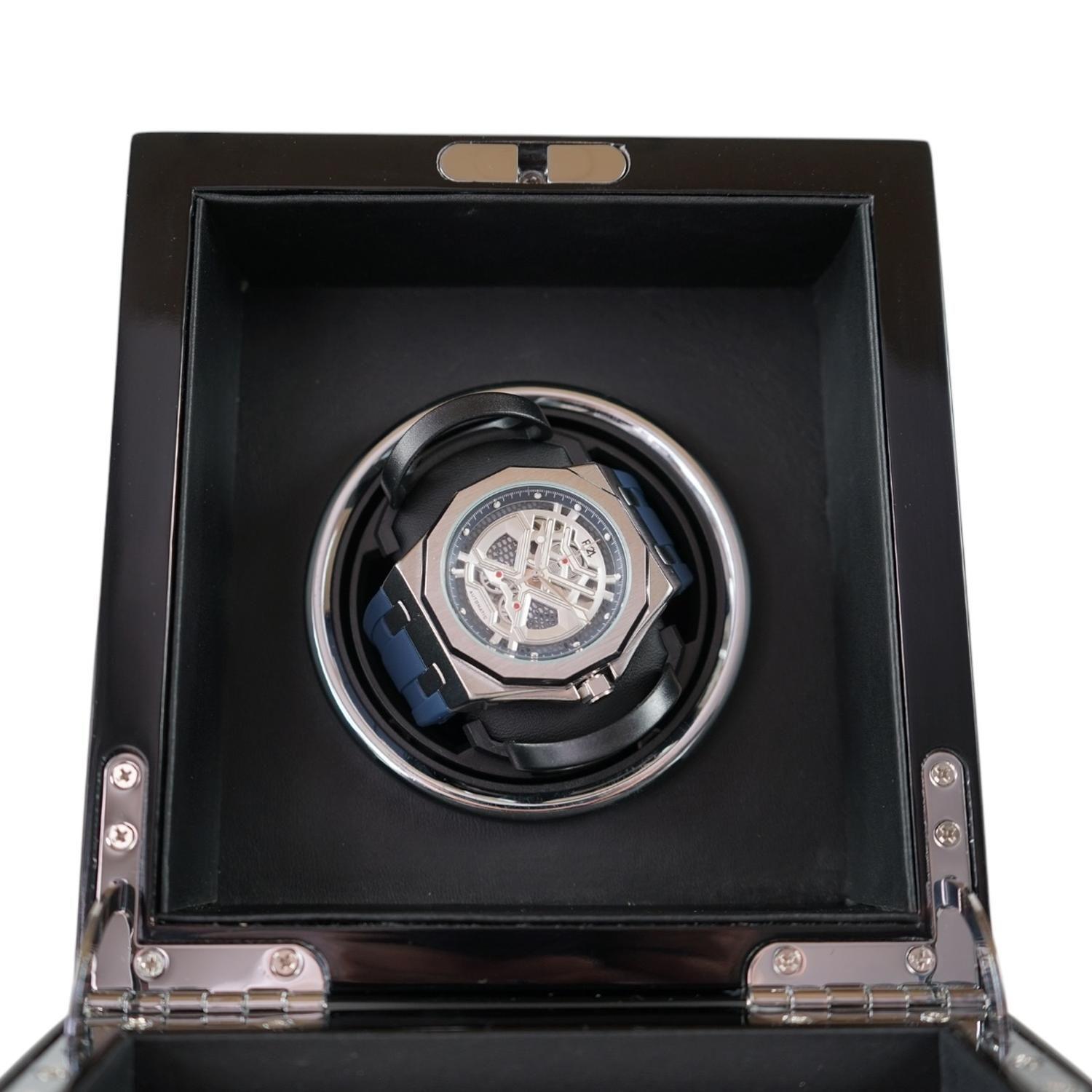Caja Watch Winder Madera 1 Reloj exhibidor lujo-4