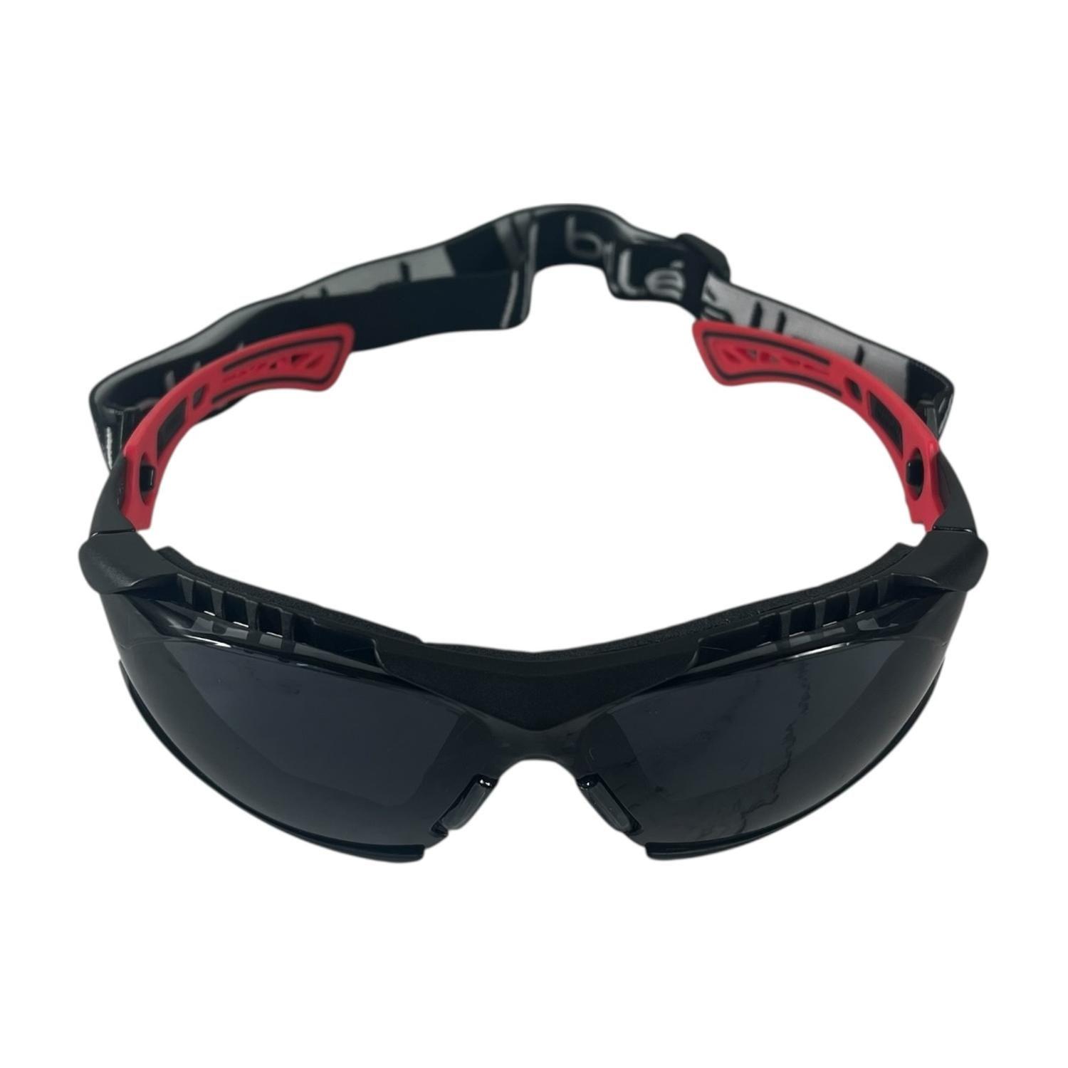 Lentes de Seguridad Bolle Rush+ Rojo y Correa Ensamblada-3
