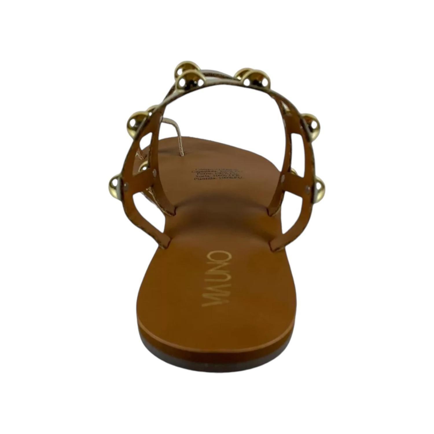 Sandalia Chinelo Via Uno Mujer Modelo 21906870 Oro-2