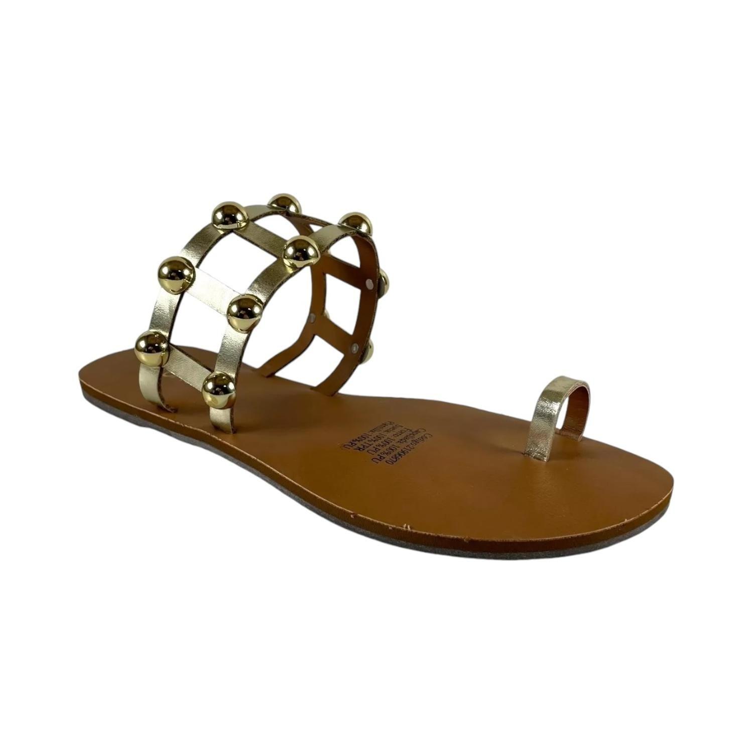 Sandalia Chinelo Via Uno Mujer Modelo 21906870 Oro-5