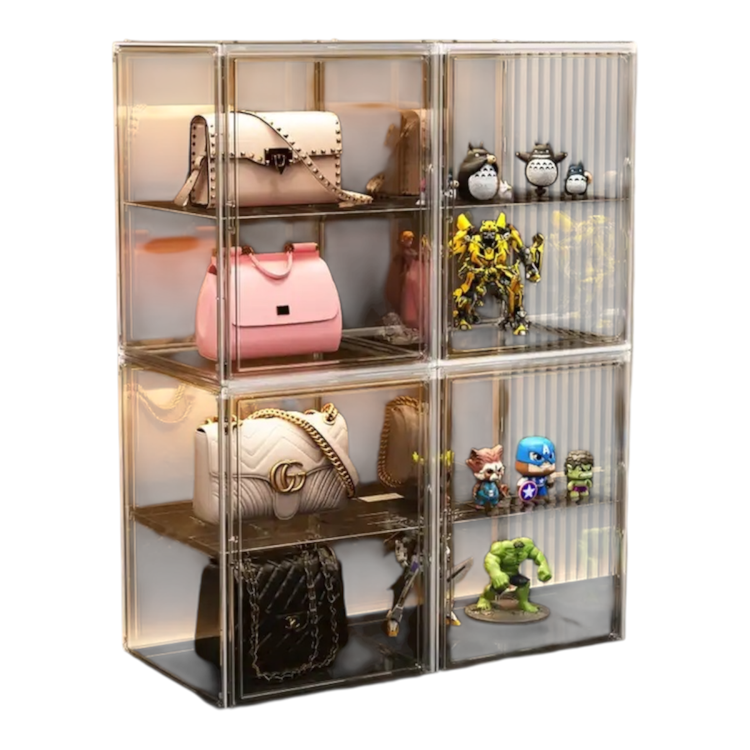 Caja Organizadora Chica Carteras Bolsos Apilable-2