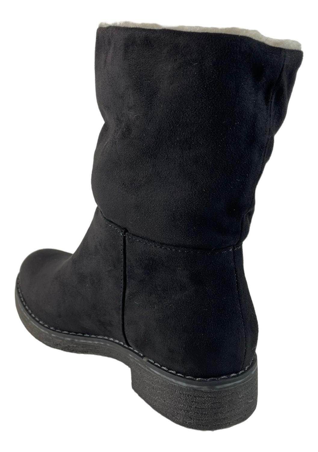 Botin Via Uno Mujer Negro Chiporro-3