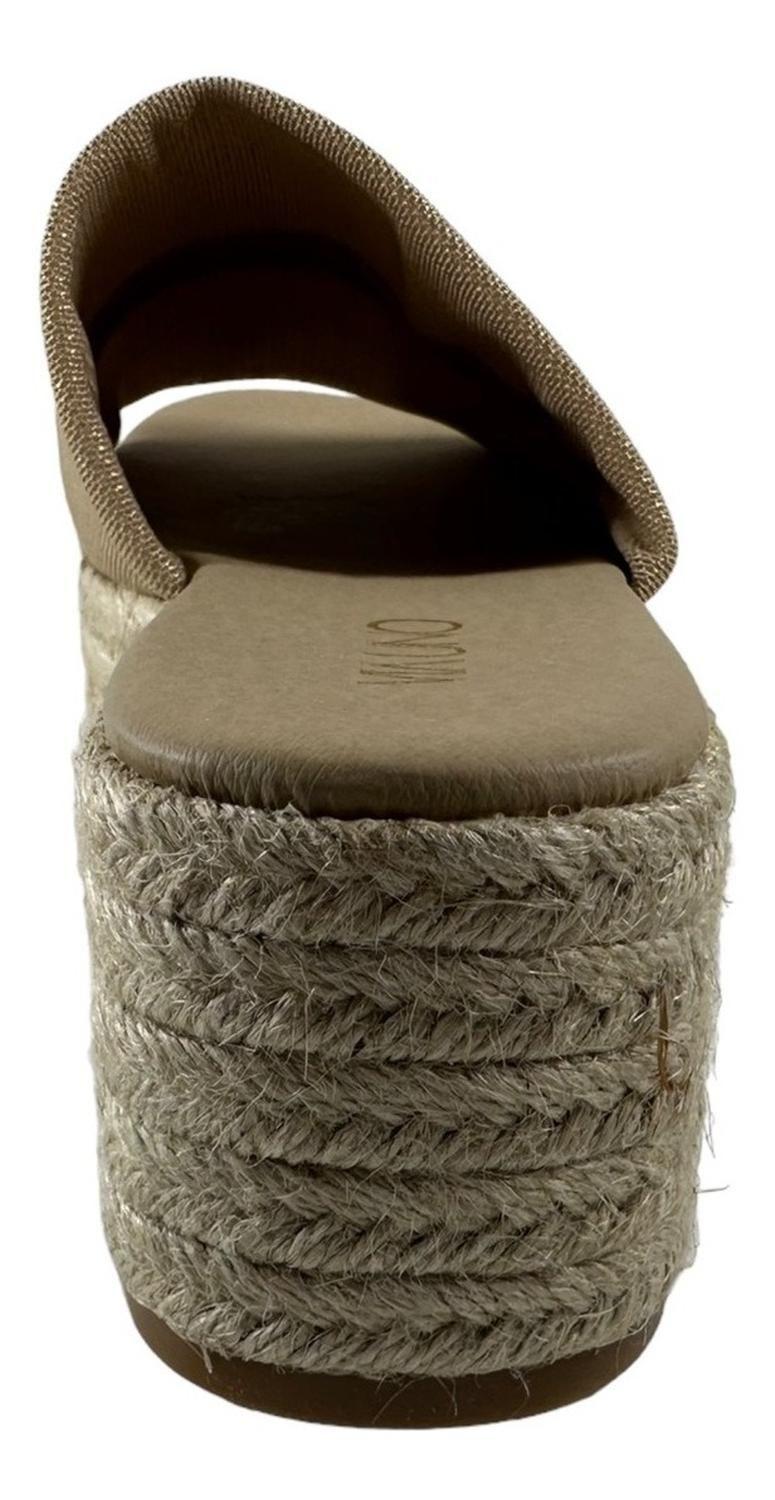 Zuecos Via Uno Color Oro Modelo 21983954-3
