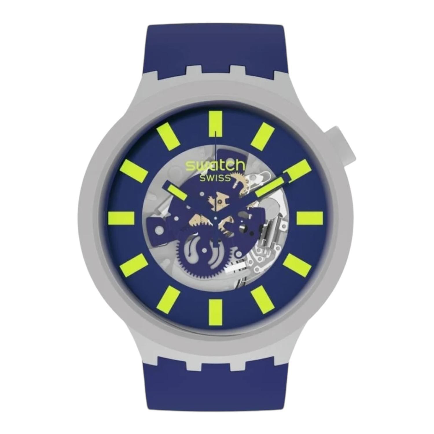 Reloj Swatch Bioceramic Limy Skeleton Unisex Sb03m103-1