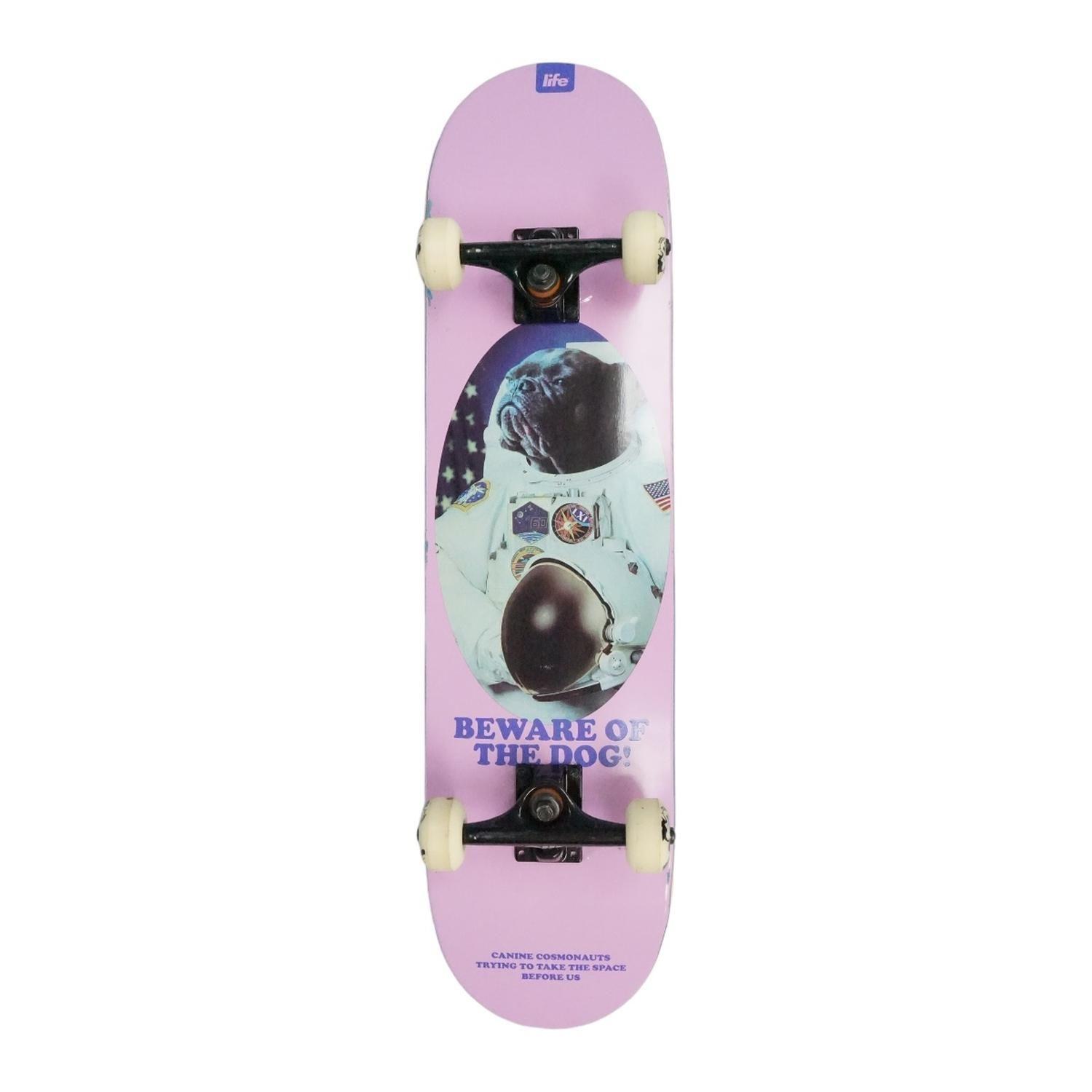 TABLA SKATE COMPLETO LIFE PRO - SPACE DOG 8.0”-0
