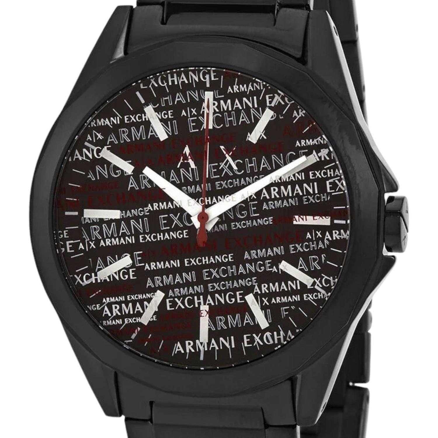Reloj Armani Exchange Cuarzo Esfera Negra Boleta-0