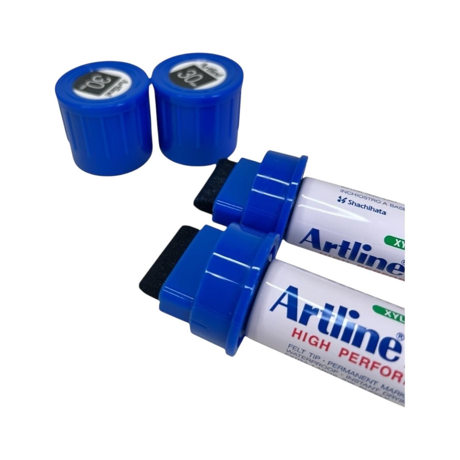 Plumon Permanente Artline 130 Punta 30mm Azul 6 uni-2