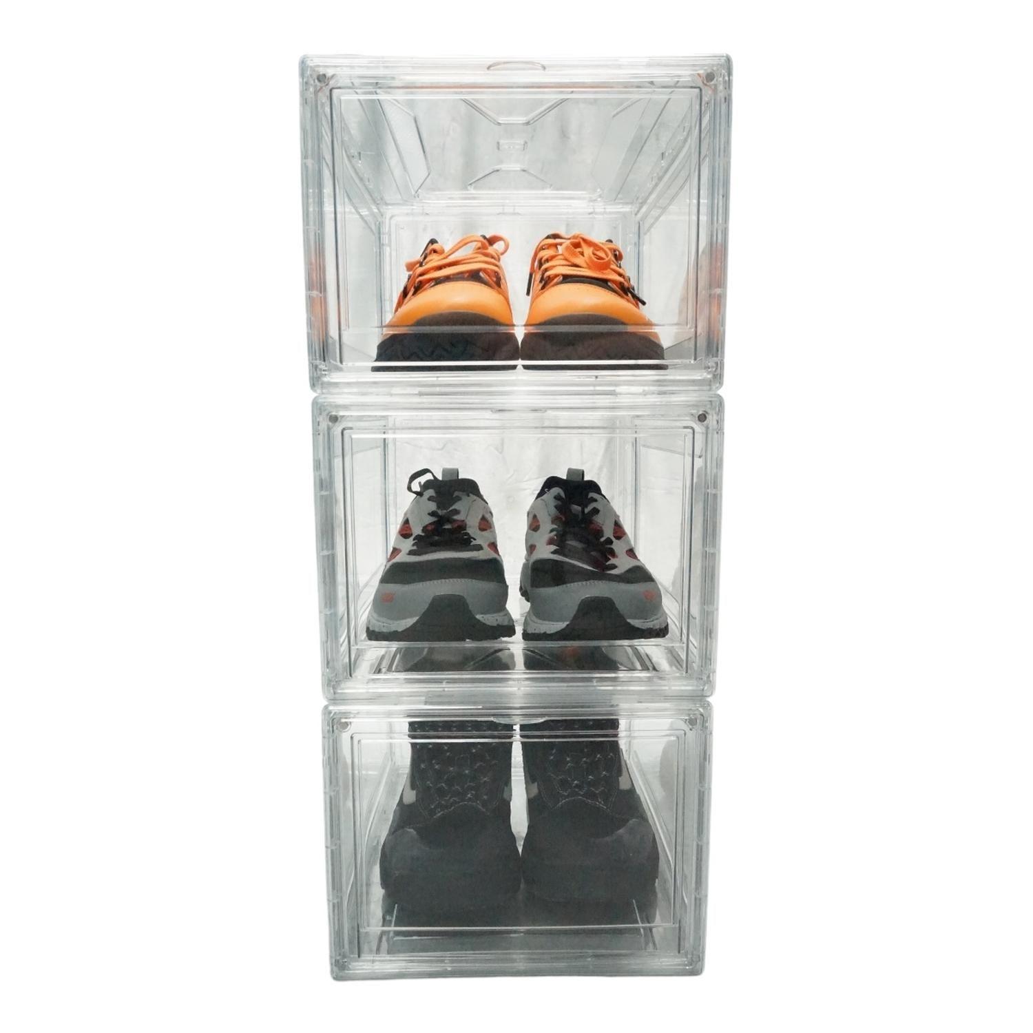 CAJA ORGANIZADORA ZAPATO APILABLE PREMIUM CIERRE MAGNETICO-2