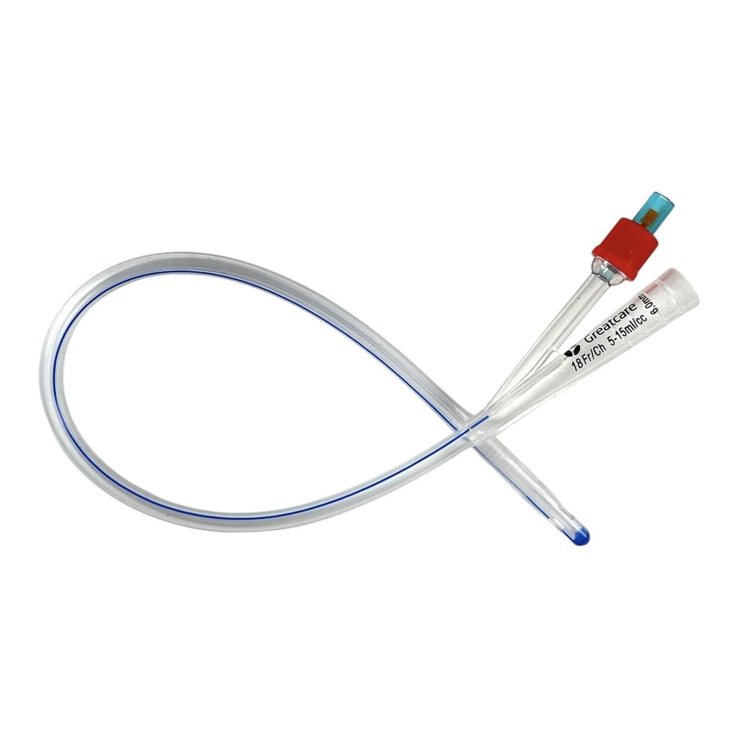 Sonda Foley 2 Vias 18 FR 100% Silicona con Balon x 10 Un-0