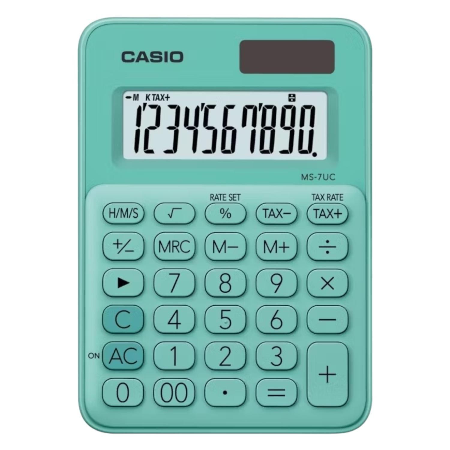 CALCULADORA CASIO modelo MS-7UC-GN-0