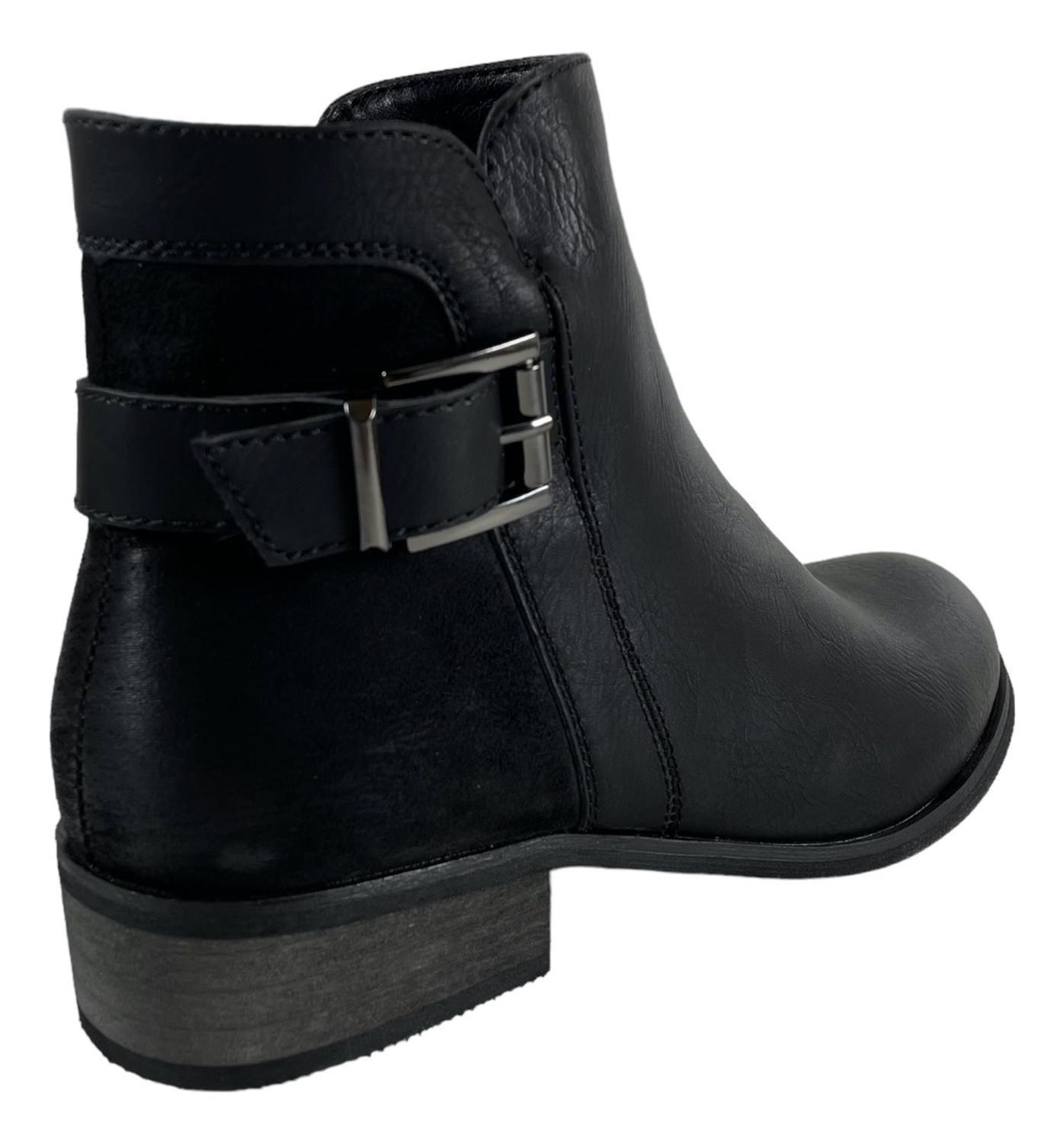 Botin Via Uno Color Negro 12082414-1