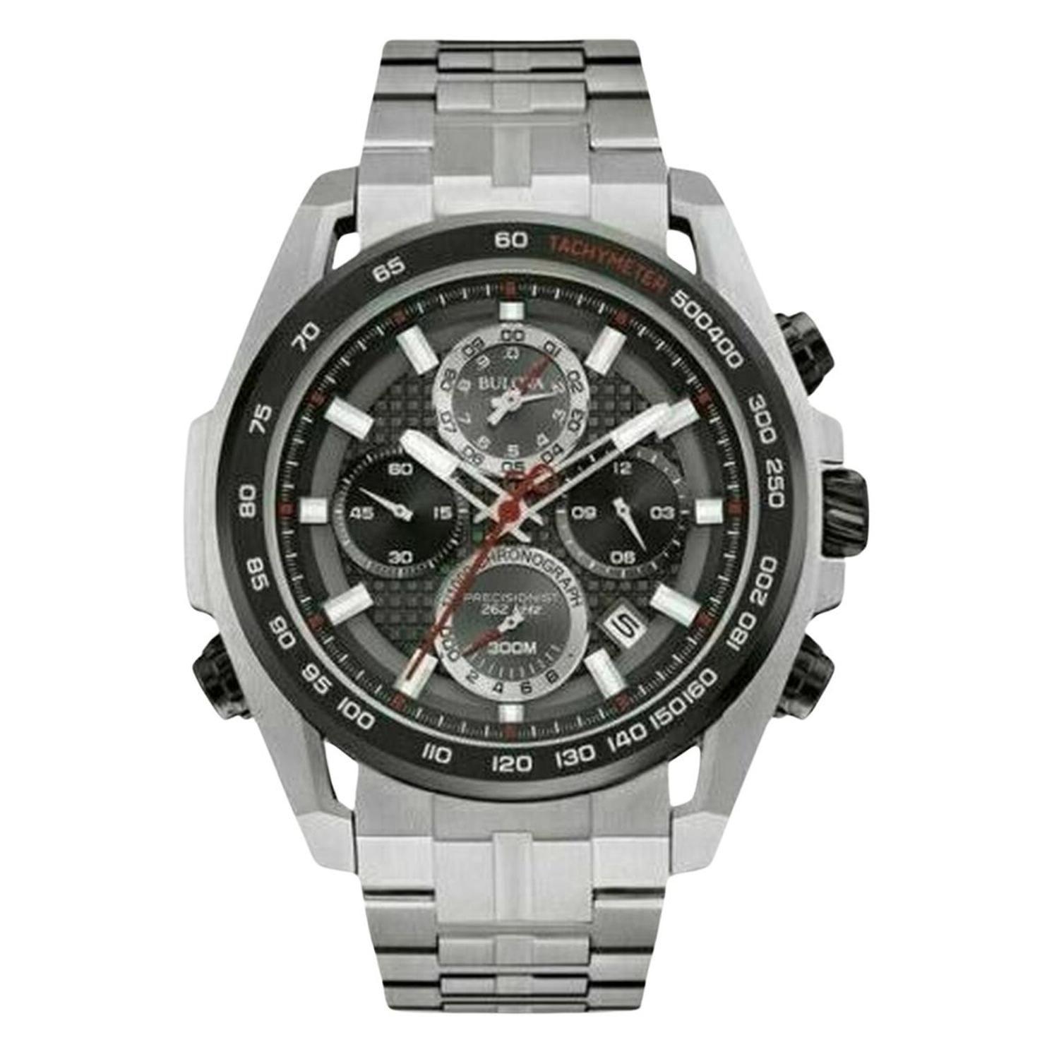 Reloj Bulova Precisionist Negro 47mm 300m Hombre 98b270-1