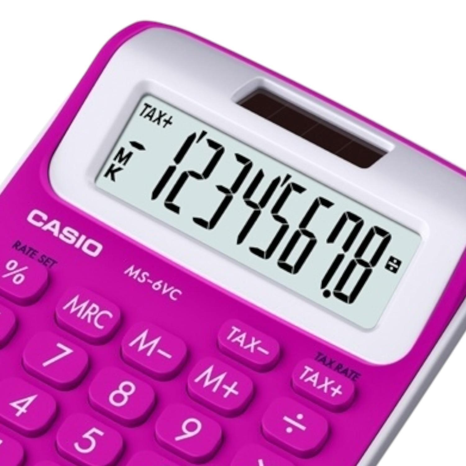 Calculadora Casio MS-6VC-RD-3