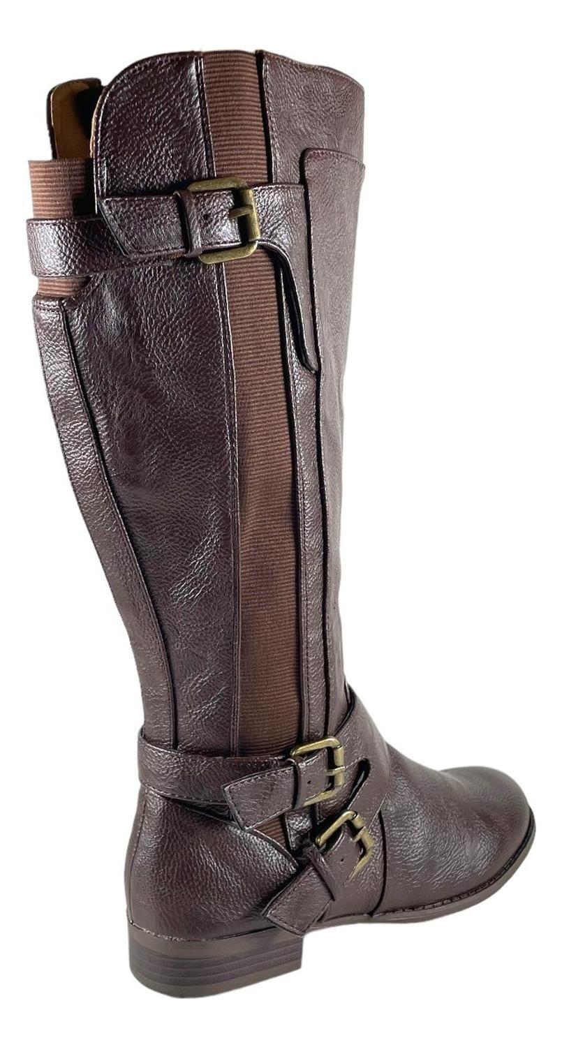 Bota Life Stride Mujer Fallon Cafe Cuero Pu-2