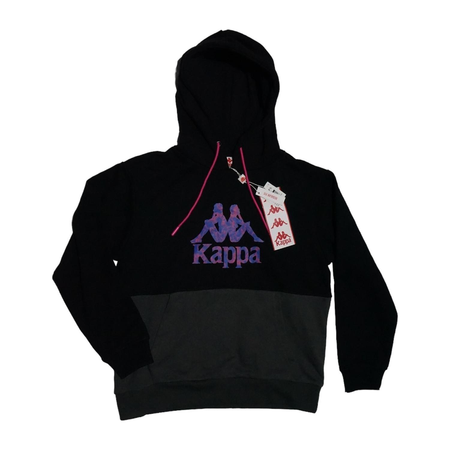 POLERON KAPPA HOMBRE NEGRO/GRIS-0