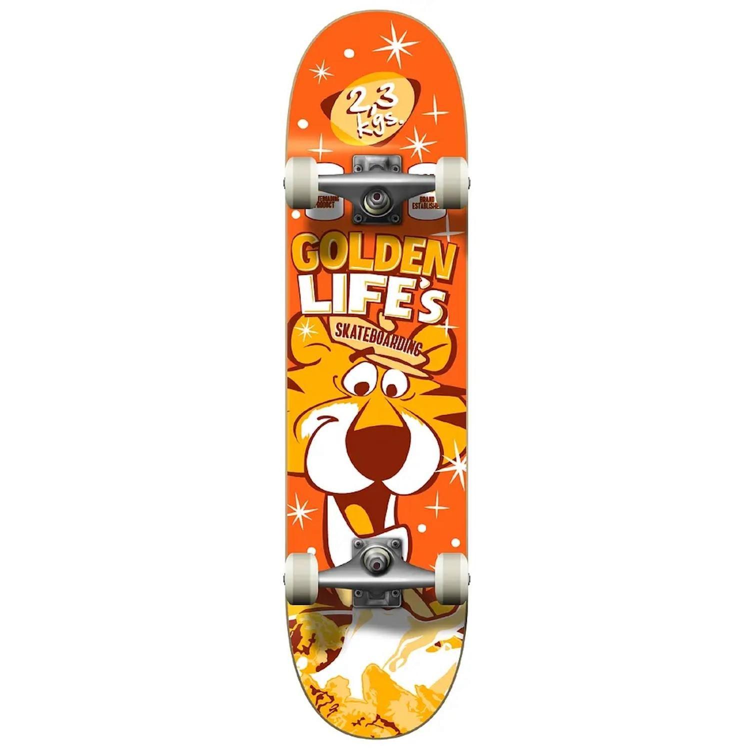 TABLA SKATE COMPLETO 8.0 GOLDEN LIFE KIDS - TIGER 8.0-0