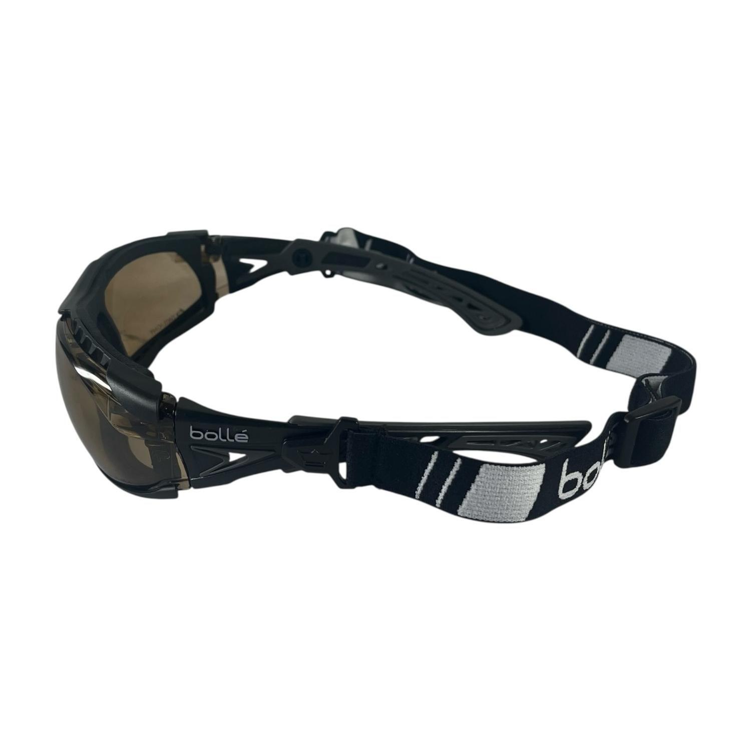 Lentes de Seguridad Bolle Rush+ Gris con Correa Ensamblada-2