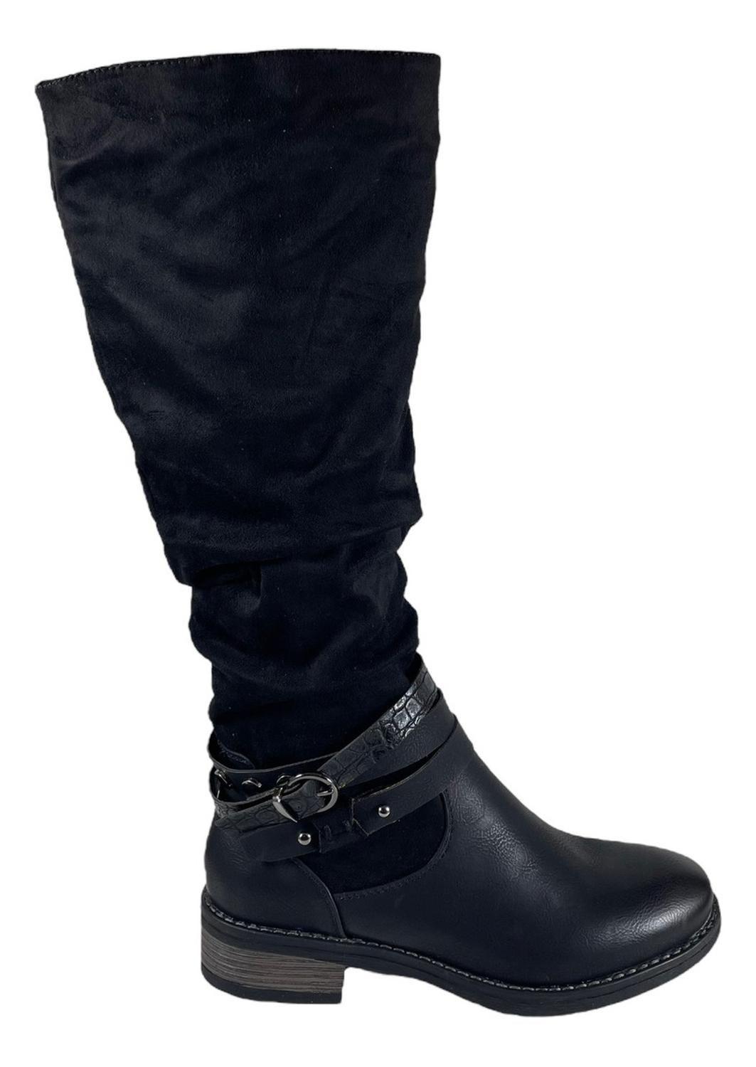 Bota Mujer Via Uno 12082309 Cuero Pu-0