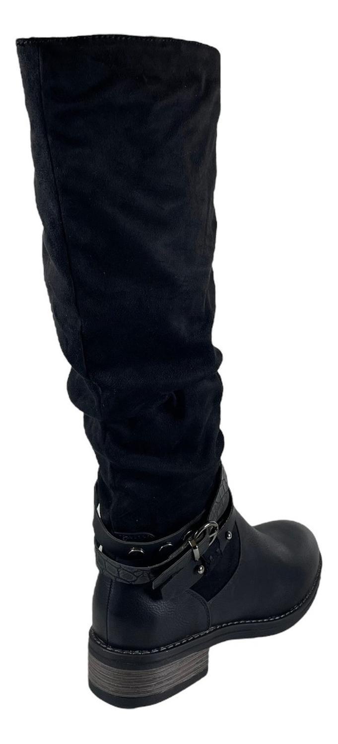 Bota Mujer Via Uno 12082309 Cuero Pu-1