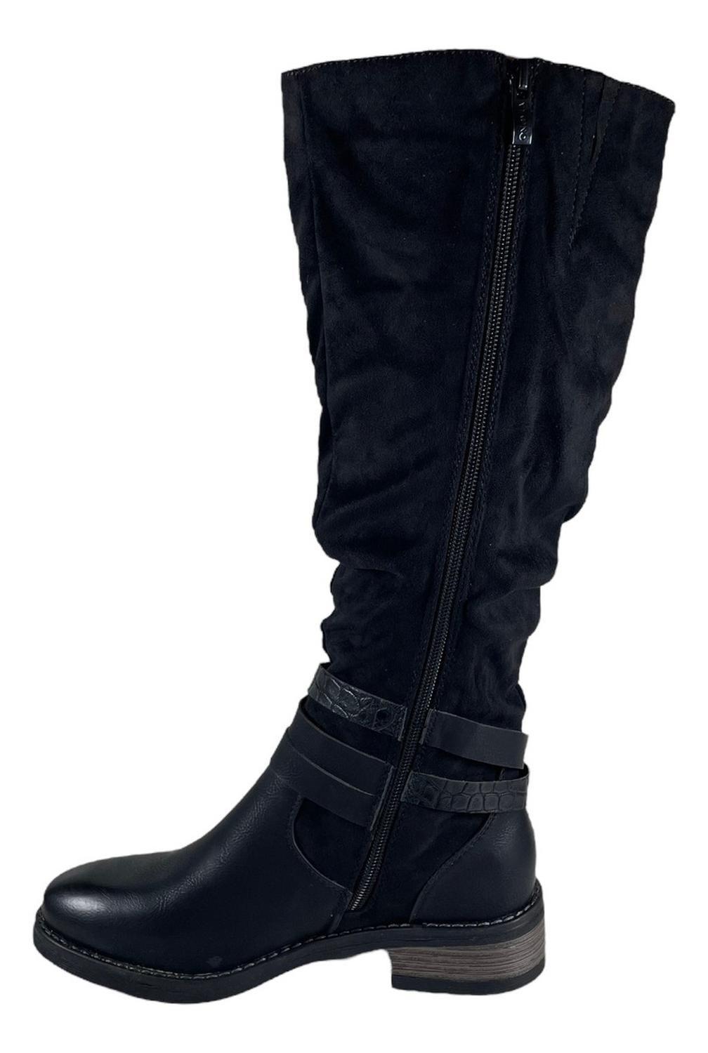 Bota Mujer Via Uno 12082309 Cuero Pu-4