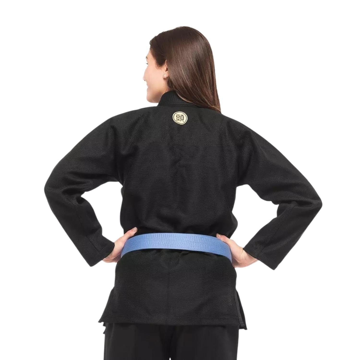 Kimono Jiu-jitsu Mujer Atama Classic Gi-Black F1-3