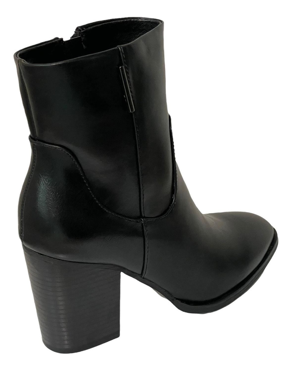Botin Via Uno Negro Modelo 12084410-3