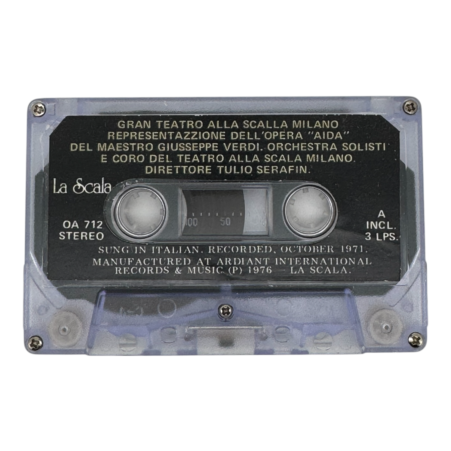Cassette Opera Aida Giuseppe Verdi La Scala Nuevo-4