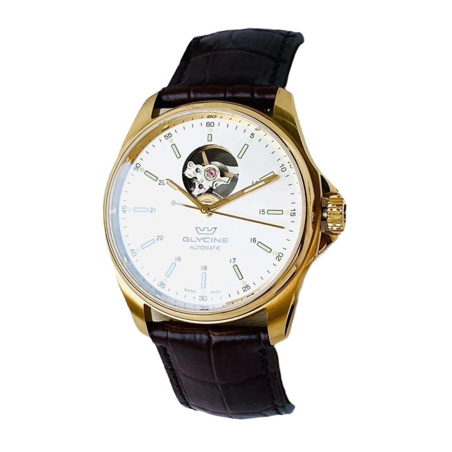 Reloj Glycine Classic Open Heart Automatico-1