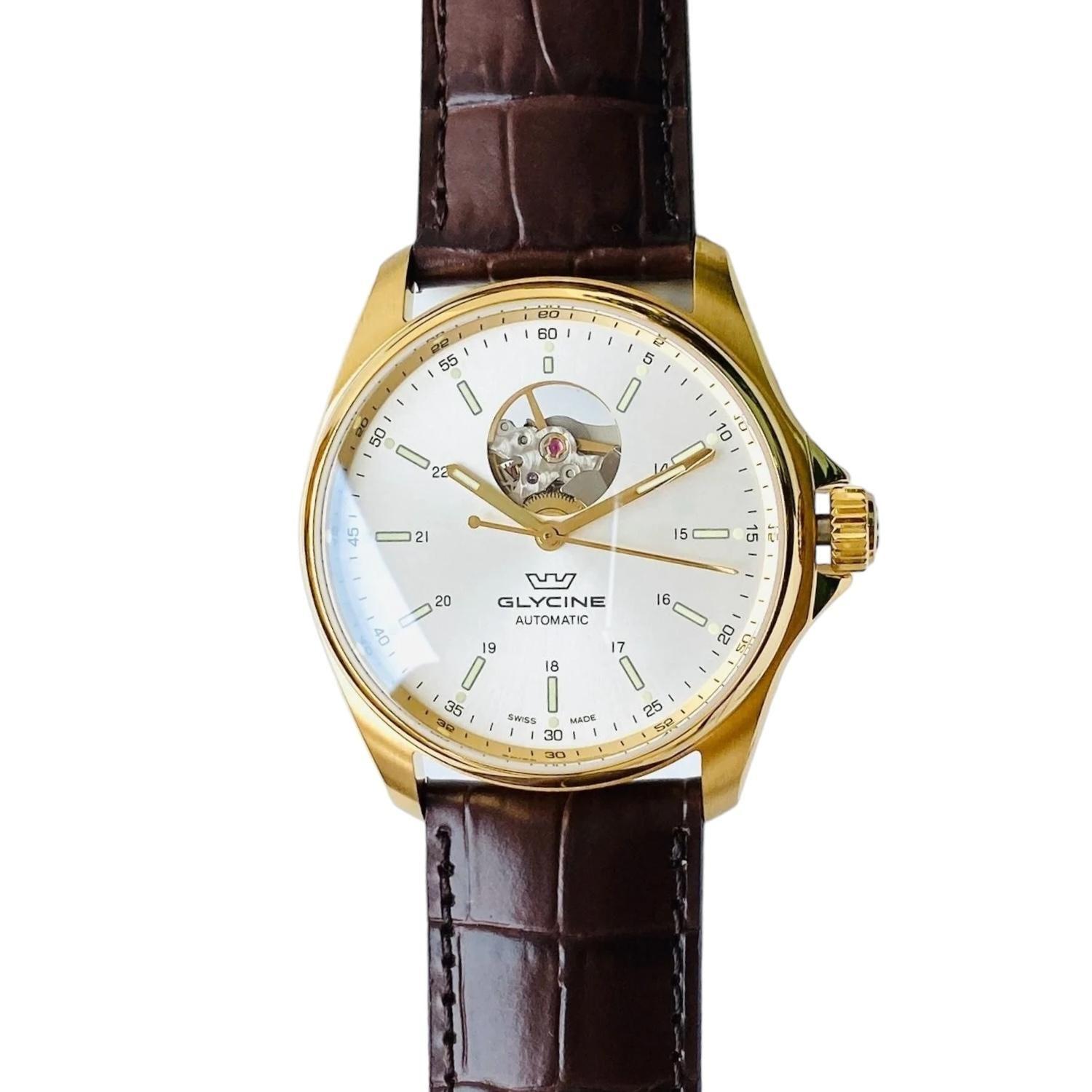 Reloj Glycine Classic Open Heart Automatico-3