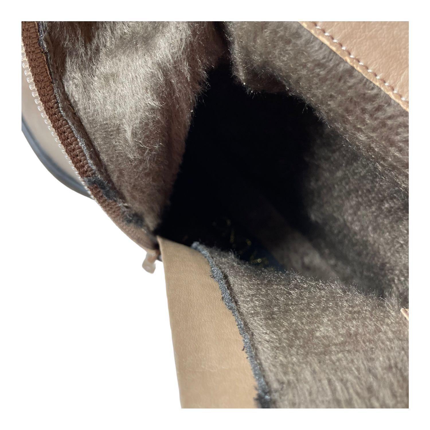 Botin Mujer Caqui Cuerpo PU Microfibra-5