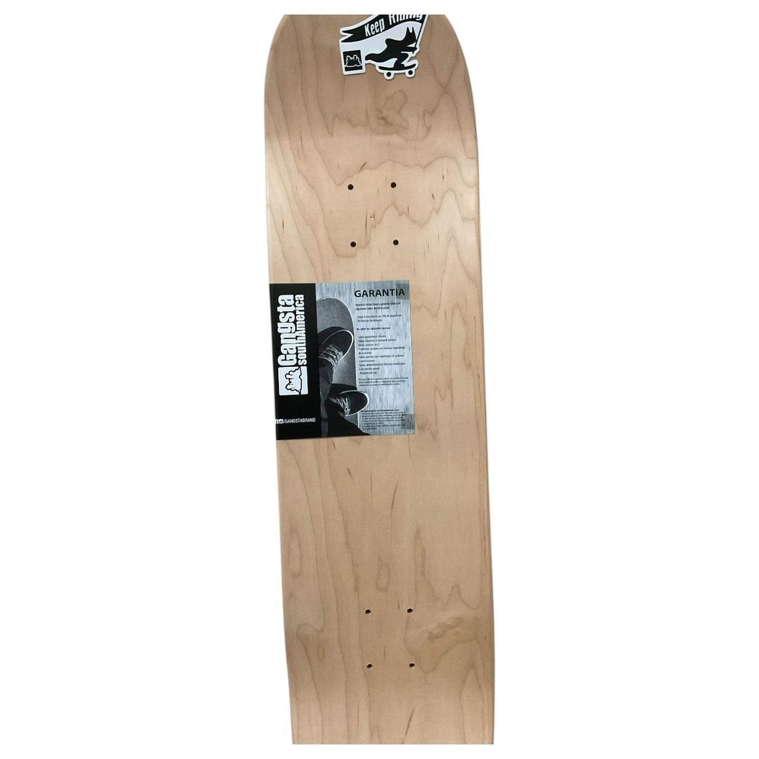 Tabla De Skate Patineta Gangsta Logo 8.0-2