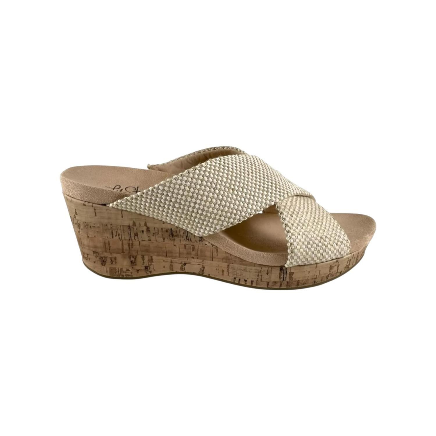 Sandalia Life Stride Taupe Donna Mujer Soft System-0