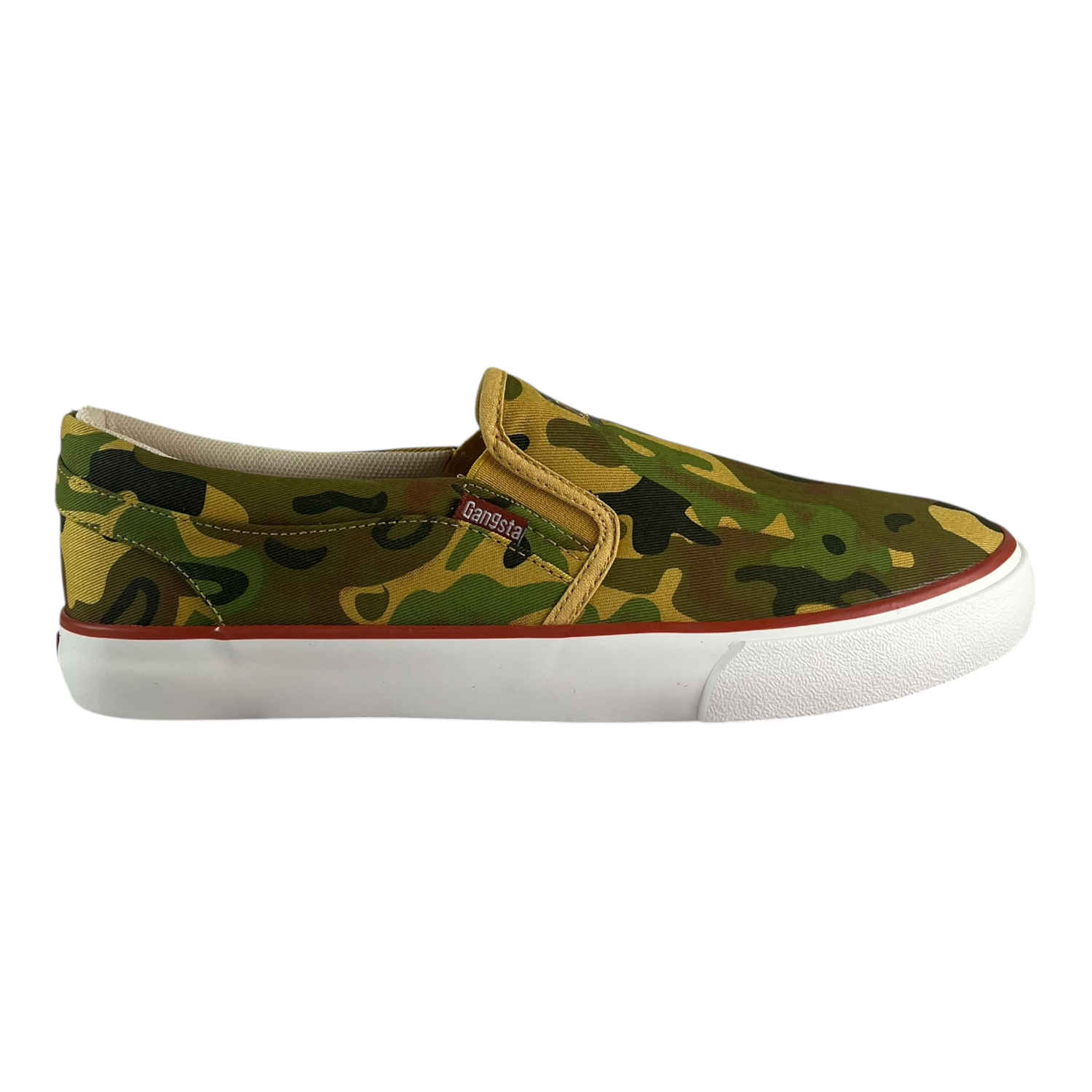 Zapatilla Urbana Gangsta Slip On Verde Camo Hombre-0