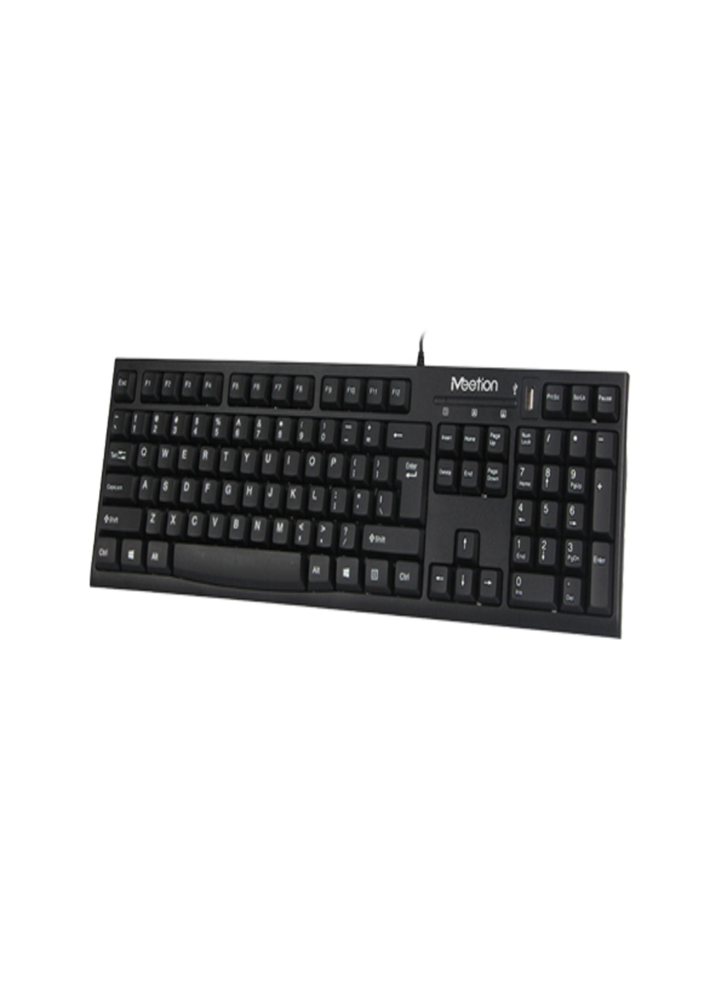 Teclado Con Cable Usb MT-K815 Español Con Hub Usb - Meetion-4